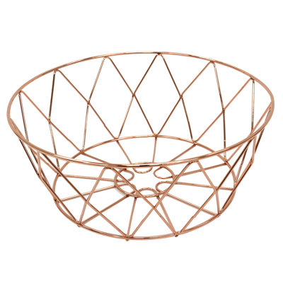 Panier en métal cuivré