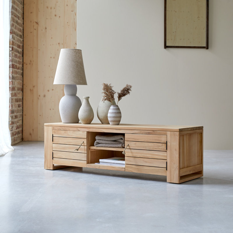 Minimalys Media Console, 15.75"H x 53.15"L x 15.75"W