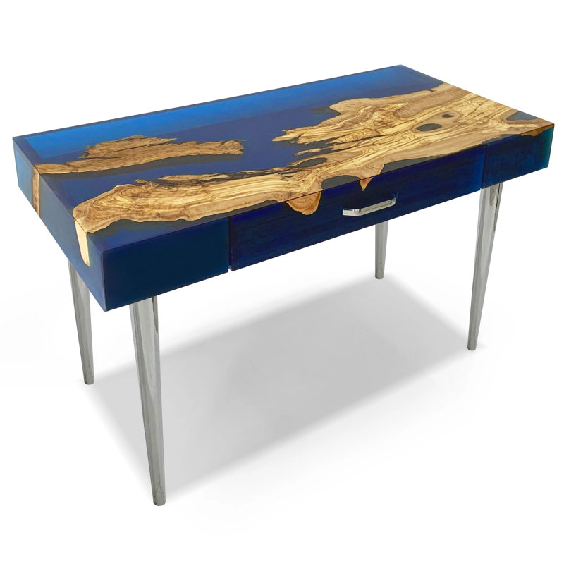 Bureau en bois d'olivier Harmonia