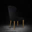 Chaise d'appoint en velours Darihanna-729937270