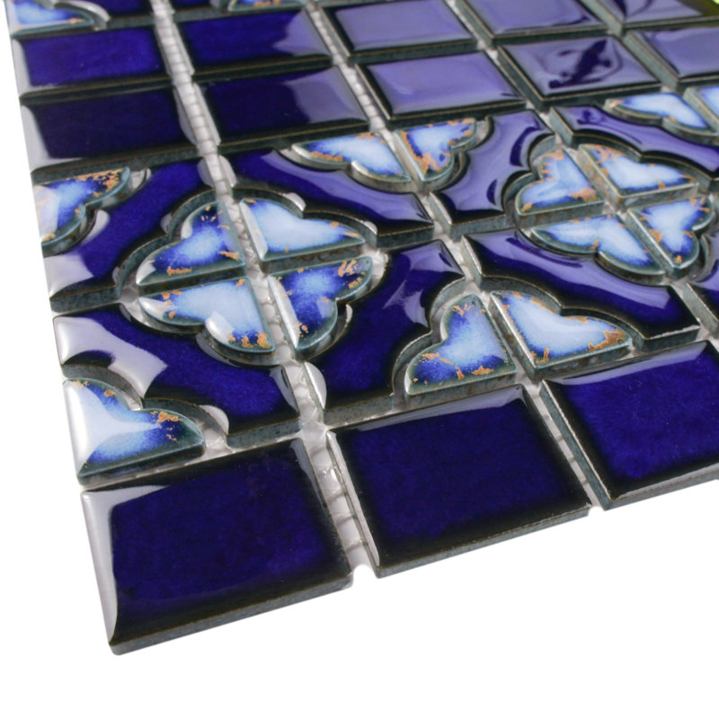 Tower 12'' x 12.5'' Porcelain Mosaic Wall & Floor Tile