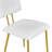 Modern Upholstered Dining Chairs Set of 2, PU Leather Kitchen Chairs with Padded Seat & Backrest, Mid-Century Modern Side Chairs with Metal Legs, Armless Accent Chairs for Dining Room, Kitchen, Living Room, Bedroom, Apartment-940580314
