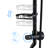 Handheld Shower System Head Pentagon - Simulates Natural Rainfall Sending Outward, Self-cleaning Jetting, Wall Mounted Form, Oil-rubbed Bronze Dazzling, Stainless Steel Produced And Meaning Pressing,