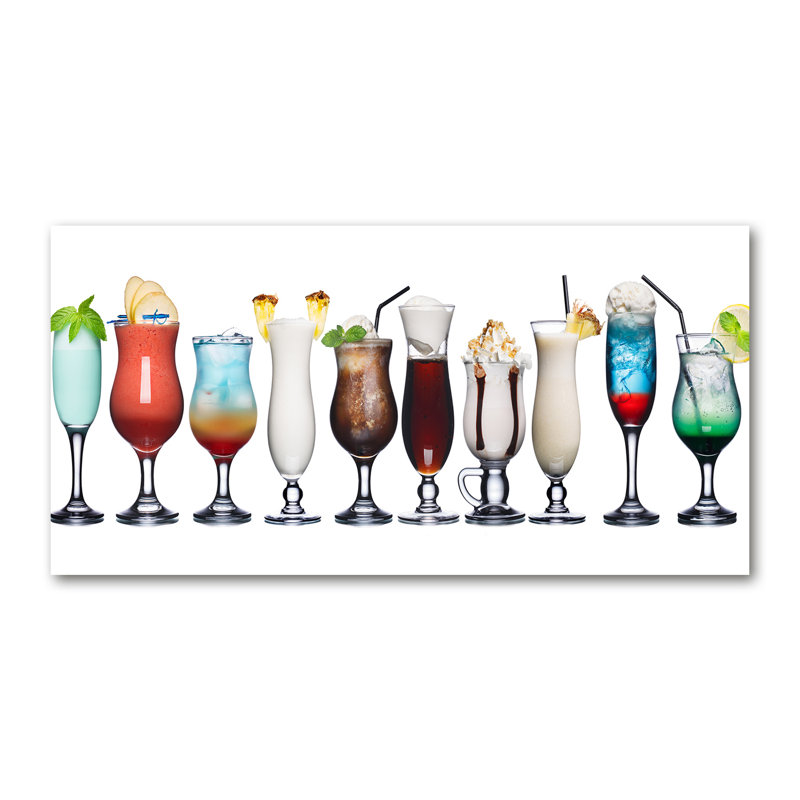 A Set Of Drinks - Wrapped Canvas Print