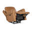 Fauteuil inclinable électrique en cuir véritable de 34 po de largeur Somers-96096545