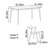 Simple Rectangular Black Walnut Dining Table Set-110434388