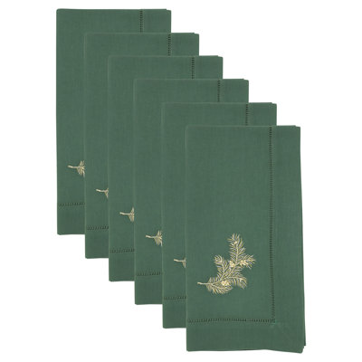 Embr'D Pine Needle Hemstitch Napkin (Set of 6)