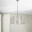 Lustre tambour en nickel satiné à 6 lumières de 20 po Ariello