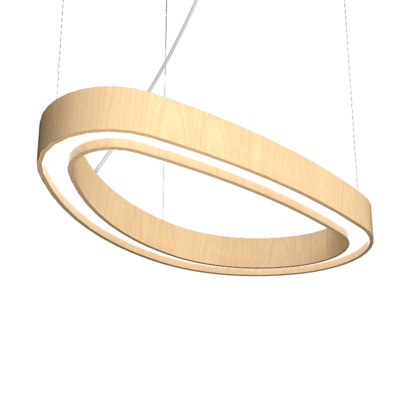 Luminaire suspendu géométrique à DEL 1 lumière Orgânica
