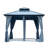 12' X 12' Hardtop Gazebo With Galvanized Steel Double Roof, Sturdy Aluminum Frame, Curtains, And Netting For Patio, Lawn, And Garden