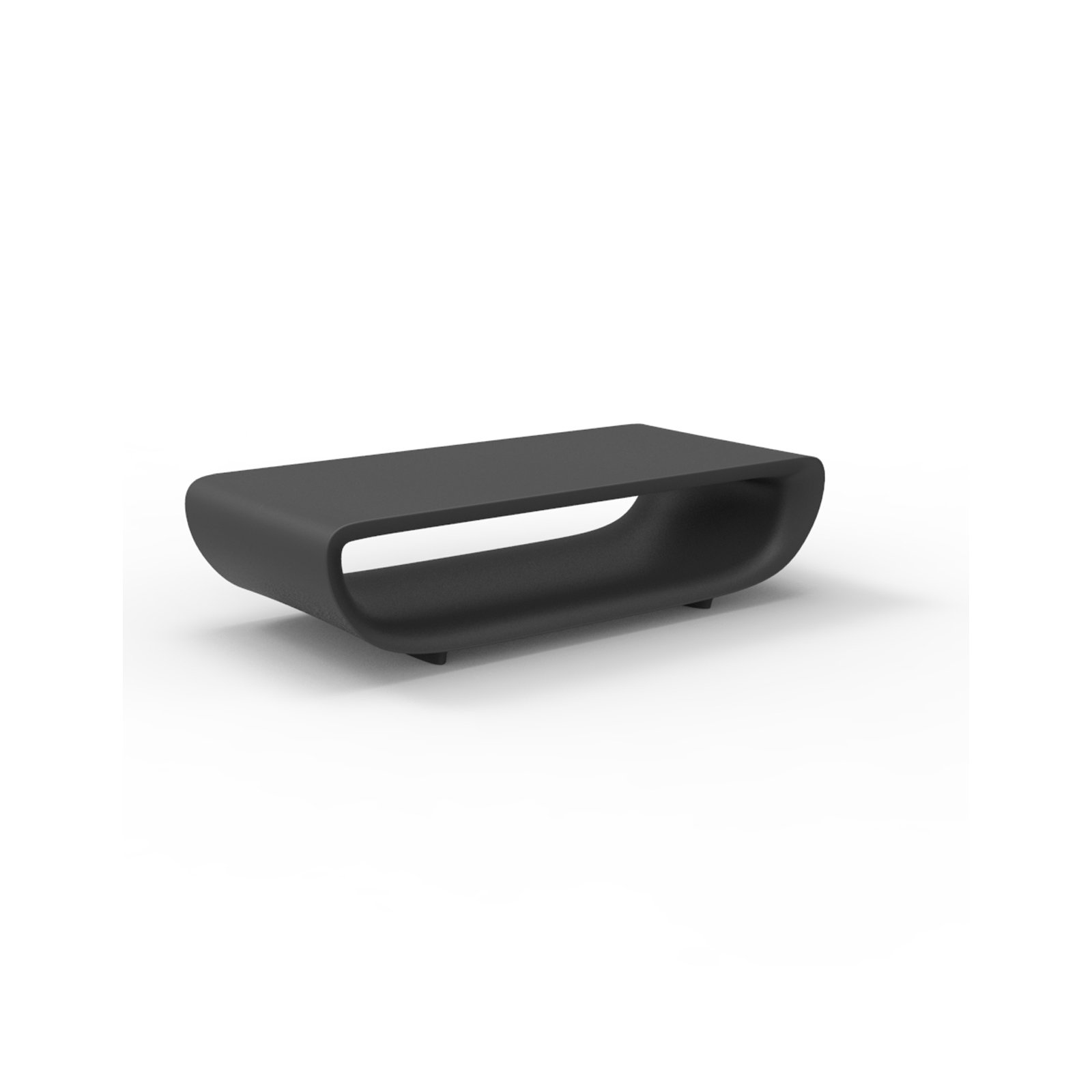 Bum Bum Plastic Coffee Table, Anthracite