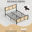 Vena Boho Queen Bed Frame with Rattan Headboard and Footboard, No Box Spring Needed	 					-1415020867