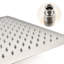 Système de douche de plafond - Tête de 16 po, nickel brossé, nickel brossé, laiton
