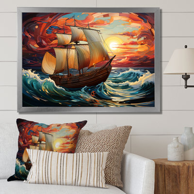 Pirate Boat Spanish Legacy II - Boat Sailing Wall Art