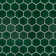 Metro Ion 2" Hex Emerald 11-1/8" x 12-5/8" Porcelain Mosaic Wall Tile