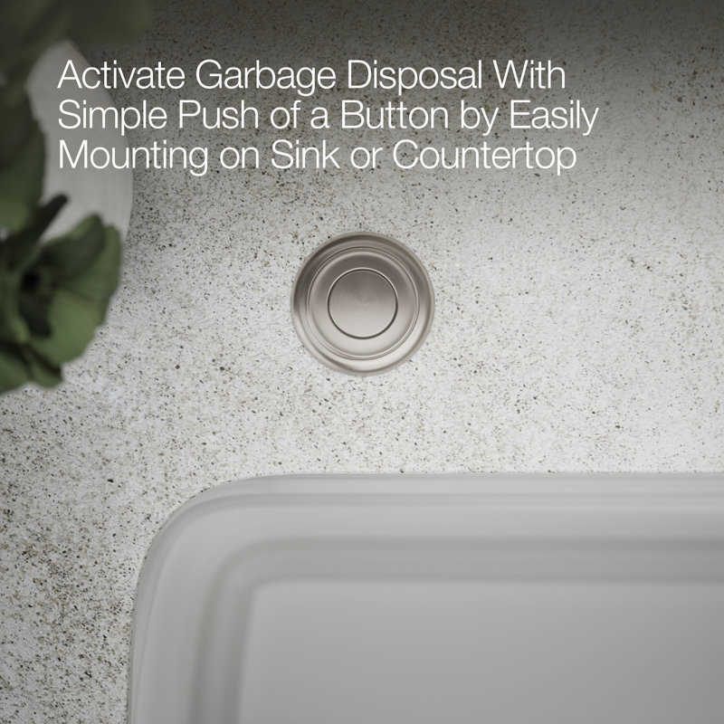 Garbage Disposal Air Switch Kit, Gray