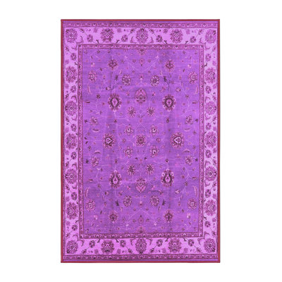Tapis mauve lavable à la machine Lekeysha