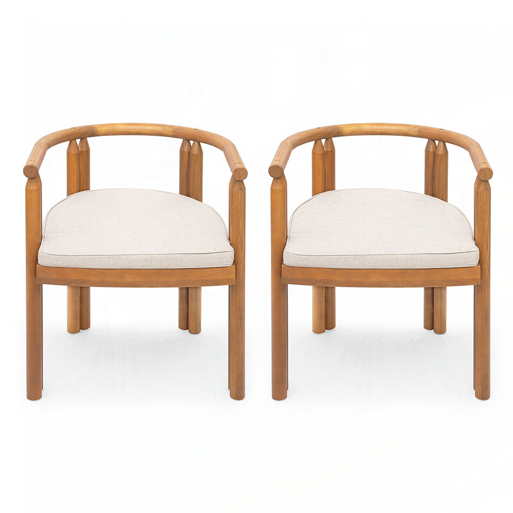 Hokku Designs Armrest Dining Chair Set of 2 , Ergonomic Design for ...