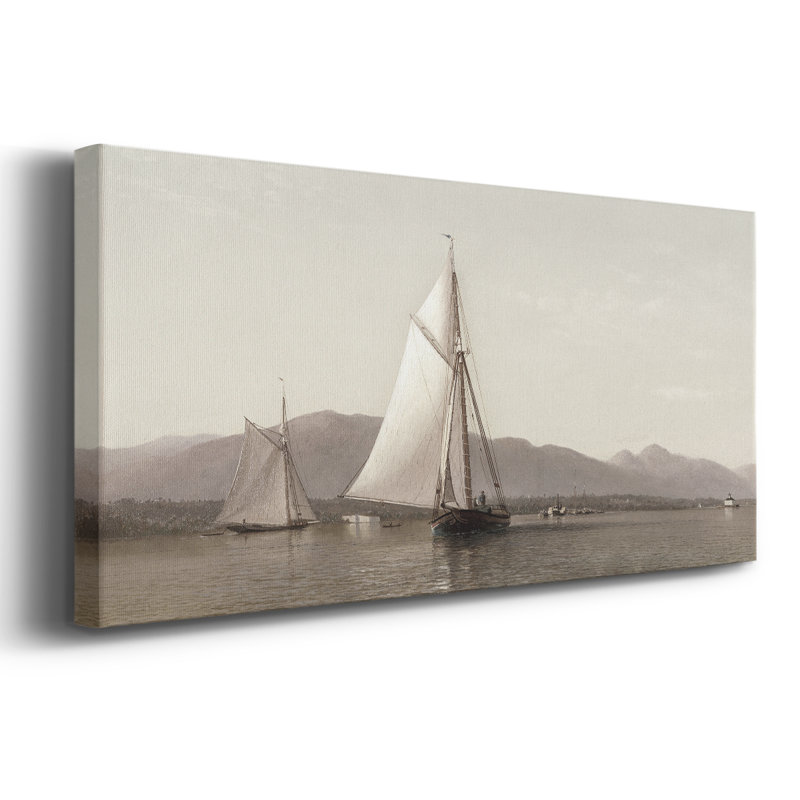 Nautical Series-CCDXLI- Toile tendue avec châssis - Prêt à accrocher, H 12 po x l 30 po