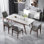Modern simple home rectangular dining table sets