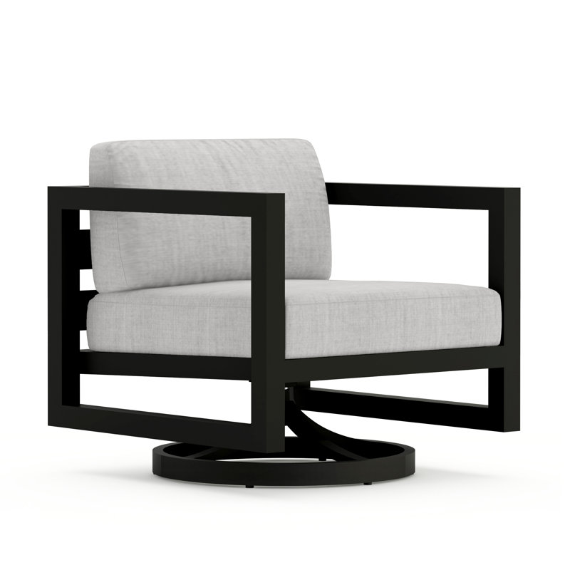 Avion Outdoor Rocker Chair, Slate, Cast Silver Sunbrella®
