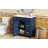 36-Inch Blue Bathroom Vanity With Ceramic Sink, Solid Wood Frame, Soft-Close Doors, And Ample Storage Solutions-67409530-67409477