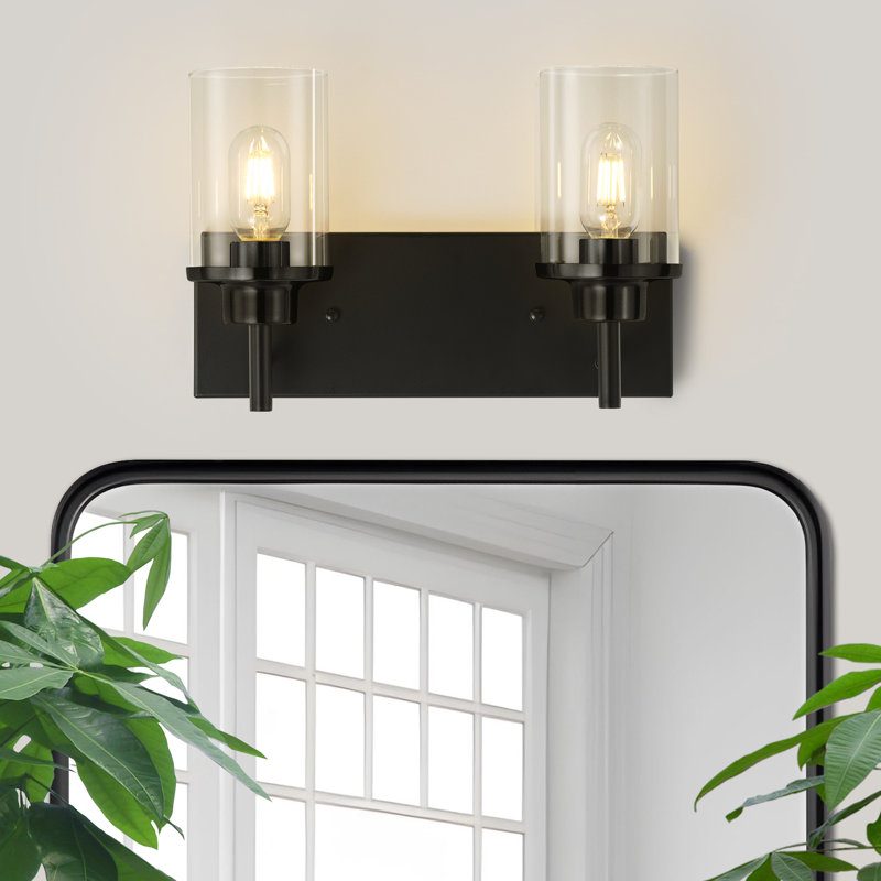 Addam 2 - Light Dimmable Bathroom Vanity Light, Matte Black