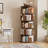 5 Tier Rotating Bookshelf, 360° Rotating Bookcase For Small Space, Corner Bookcase For Bedroom, Living Room, Study Room-139309059