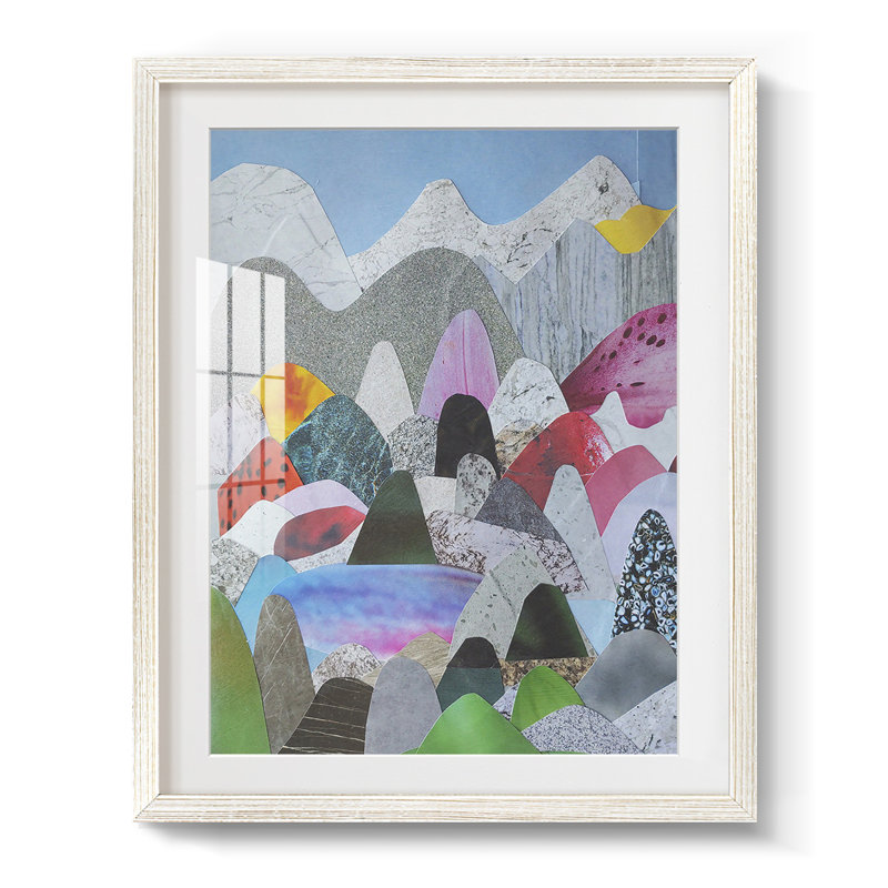 Utah Mountains -Framed Print, 28.5" H x 20.5" W, White