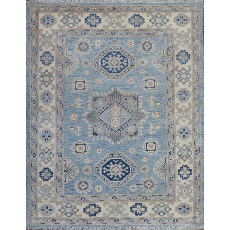 Transitional One-of-a-Kind Rectangle 3'10" X 5'7" Hand Knotted Area Rug