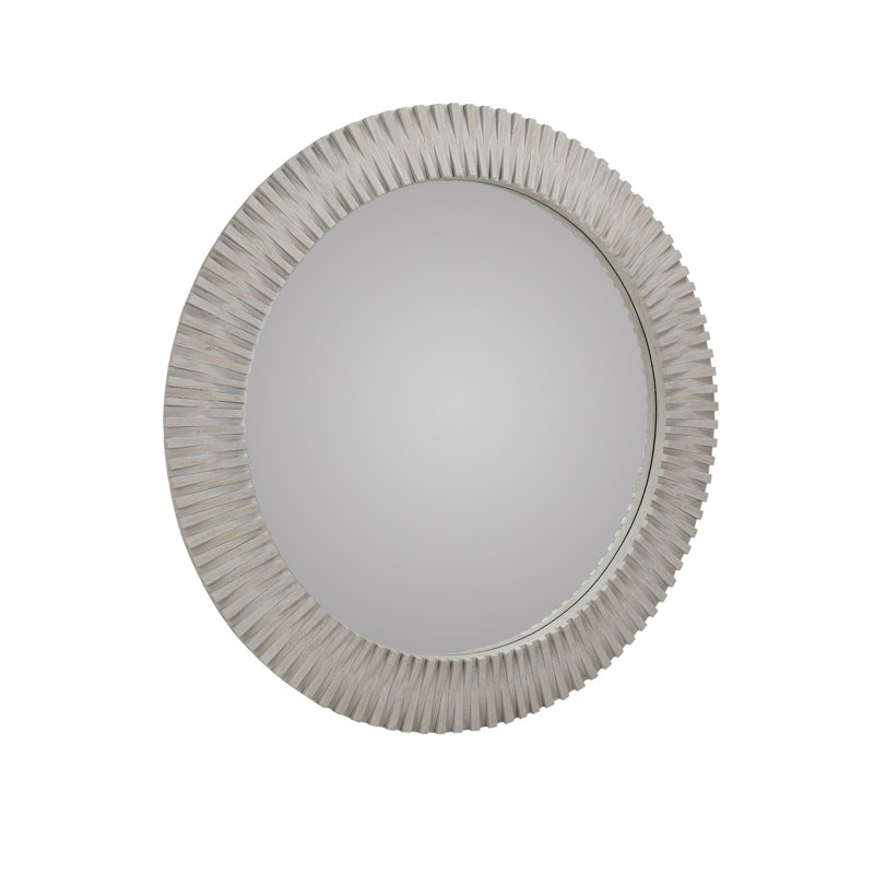 Myrtle Mango Wood Mirror, Gray Wash