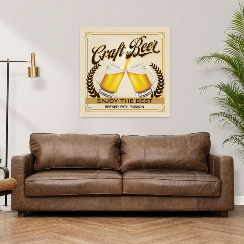 Craft Beer Enjoy The Contemporary Art, H 36 po x l 36 po