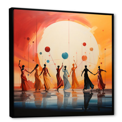«Yellow Syn synchronized Dance Rhythms I - Dance», art mural