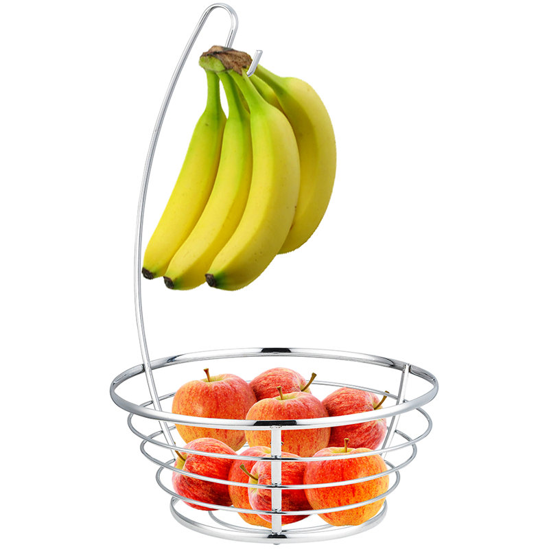 Home Basics Stainless Steel Fruit Bowl