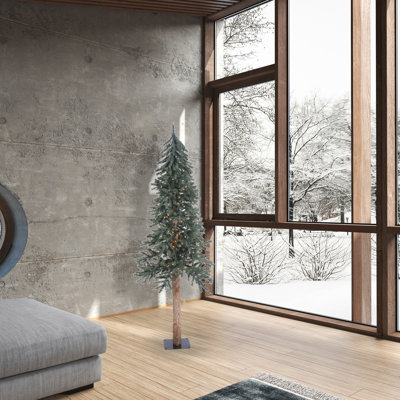 Natural Bark Alpine Artificial Christmas Tree