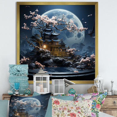 White Moonlit Bonsai Serenade 2 - Tree Bonsai Wall Art