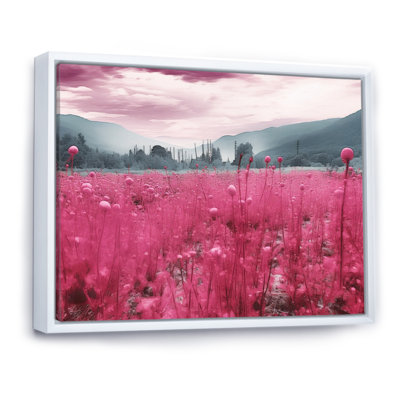 «Fushia Blooming Abstraction III», reproduction sur toile