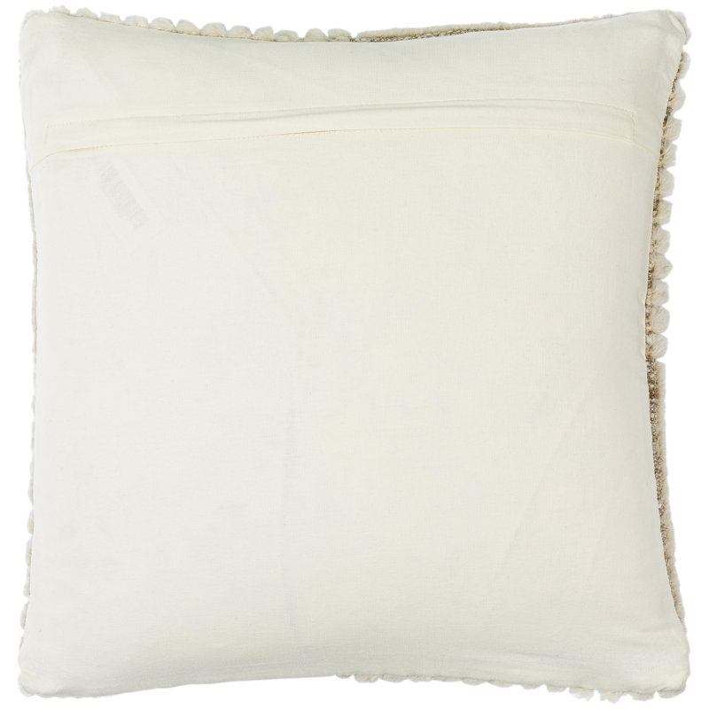 Tunisia Striped Wool Blend Reversible Throw Pillow, Polyester, 20"H x 20"W