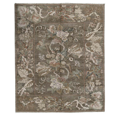 Wool Floral Indoor Rug