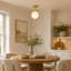 Glass Semi Flush Mount