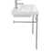 Scarabeo By Nameeks ML 18.5'' White/Chrome Ceramic Rectangular Bathroom Sink with Overflow