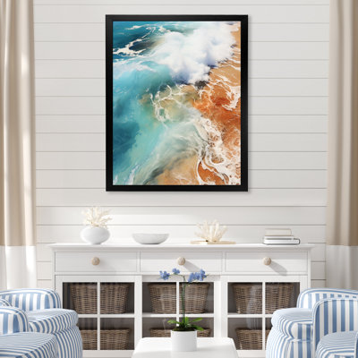 «Beach Photo Tranquil Tide V», reproduction sur toile