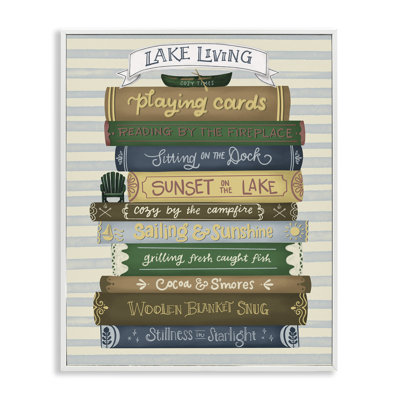 Empreinte de livre sur toile Lake Living