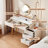 Makeup Vanity with Light mirror,5 drawers
