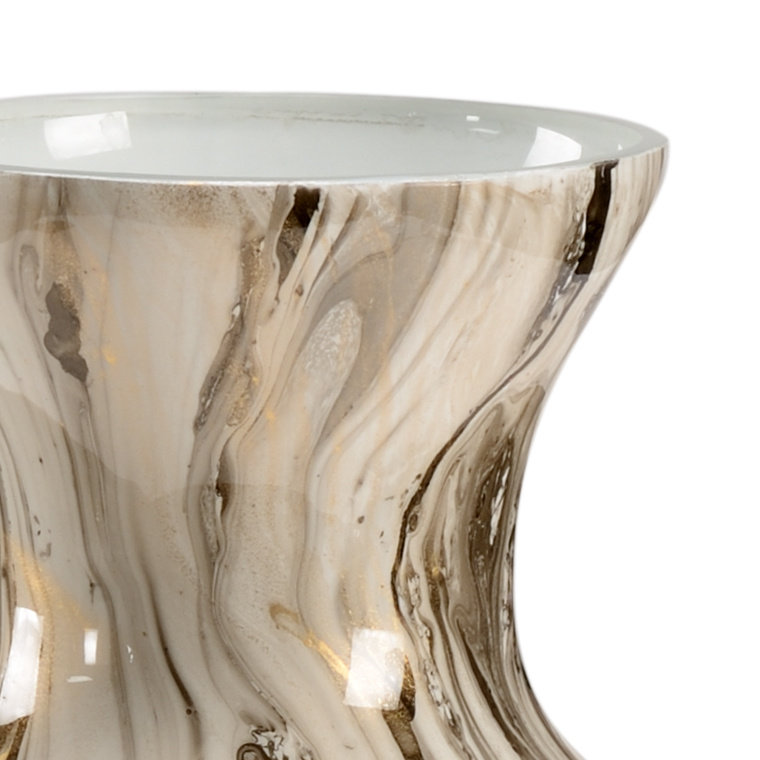 Calacatta Glass Table Vase