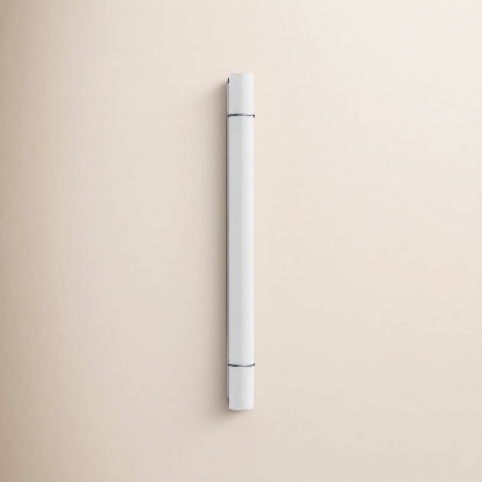 Romaine Single Frosted Dimmable LED Vanity Light, Polished Nickel