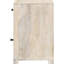 Armoire d'appoint en bois de manguier avec tiroir à finition blanchie pour la maison