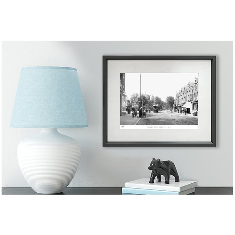 Purley, Tram Terminus 1903 by Francis Frith - Single Picture Frame Print, 60cm H x 80cm W x 2.3cm D