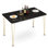 Mallee Rectangular 47.5'' L x 30'' W Marble Dining Table  with Hairpin Legs