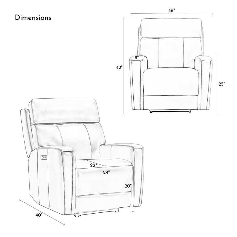 Fauteuil inclinable électrique Avani, Crème
